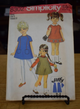 Simplicity 8302 Toddler Girl's Jiffy Dress or Jumper Pattern - Size 3 Chest 22 - $15.83
