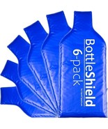 6 pack Liquid Spectrum Reusable Wine Protector Travel Bag by Bottle Shield - $24.10