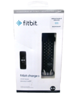 Fitbit Charge 3 Small Sport Band - Breathable - Black - New - £9.69 GBP