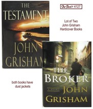 Lot of 2 John Grisham First Edition Hardcover Books - The Broker, The Testament - £11.78 GBP