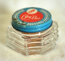 Art Deco Jay Bee Shoe Dressing Glass Jar Vintage 1930&#39;s - £17.33 GBP