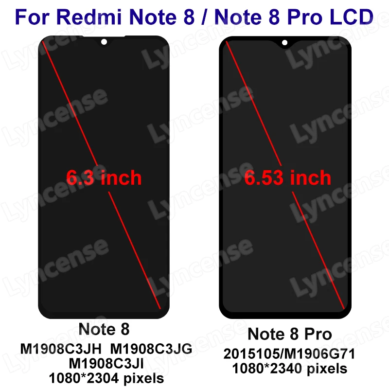 CHOICE For Redmi Note 8 LCD Display M1908C3JH Screen Touch Digitizer Bembly For  - £33.97 GBP