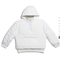 Adidas x Ivy Park Icy Park 1/2 Zip Sherpa Jacket White H18974 - $75.74