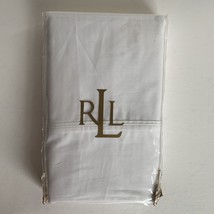 Ralph Lauren Dunham 2 standard Pillowcases  21x32" cotton white machine wash - $56.42