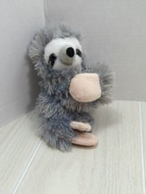 Wild Republic K&amp;M Wrist Hugger Sloth Gray Plush Slap Bracelet - $14.84