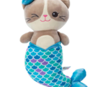 Linzy Toys Smoochy Pals Mermaid Pets Plush - New - Gray Cat - £14.93 GBP