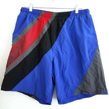 Speedo Multi Color Nylon Swim Trunks Shorts Mens Large Swimwear - $24.62