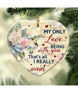 Christmas Ornament, Couple Heart Ornament, Anniversary Gift, Christmas G... - $16.99