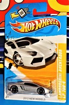 Hot Wheels 2012 New Models #12 Lamborghini Aventador LP 700-4 Silver w/ PR5s - £9.49 GBP