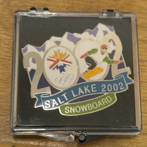 2002 Salt Lake Olympic Pin Snowboard Event LE 2263/5000 New Old Stock - $14.85