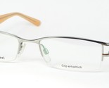 Optik Fleckenstein 1444 1 SILVER w/ LIGHT GOLD TINT EYEGLASSES FRAME 51-... - $49.50