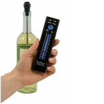 Final Touch Wireless Wine Thermometer Preset Wine Temperature Reads Through Refr - £15.51 GBP