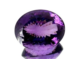 Fine Jumbo 73 ct Natural Amethyst oval cut from Uruguay - £438.05 GBP