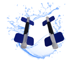 Aqua Bladez BLUE Medium Resistance Water Weights for Pool Exercise Set - £35.28 GBP