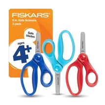 Fiskars 5&quot; Blunt-Tip Scissors for Kids 4-7 (3-Pack) - Scissors for Schoo... - £16.81 GBP