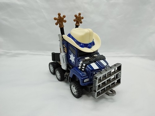 1997 Gallon Rig Warriors Officer Impact Black Semi Toy Car 5&quot; - $19.79