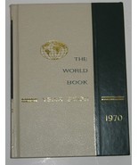 Vtg 1970 The World Book Year Book Yearbook Leather HC 1969 Review Supple... - £14.76 GBP