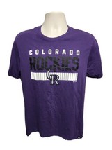 CR Colorado Rockies Adult Large Purple TShirt - £15.13 GBP