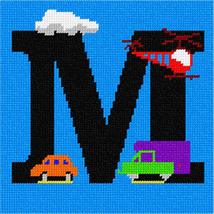 Pepita Needlepoint kit: Letter M City, 7&quot; x 7&quot; - £39.22 GBP+