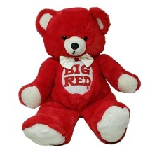 21&quot; Vintage Russ Berrie Big Red ® Soda Brand Teddy Bear Stuffed Animal Plush Toy - £227.05 GBP