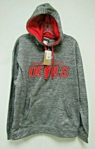 NHL New Jersey Devils Embroidered Logo Gray Pullover Hooded Sweatshirt Medium - $49.99