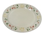 Rowe Pottery White Glaze Platter French Country Faux Crackle Oval Rustic... - $80.41