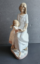 LLADRO #5457 &quot;Bedtime Story&quot; Mother and Daughter Reading Figurine - $123.75