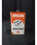 Vintage Tin Can - STERLING Brush Cleaner One Quart - EMPTY - Malden Mass... - €12,22 EUR