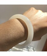Hand made Jade bangle bracelet (54mm) | High quality Natural Hetian whit... - $2,320.00