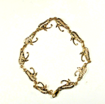 Magnifique bracelet pharaonique 18 carats bijoux égyptiens en or œil... - $902.57