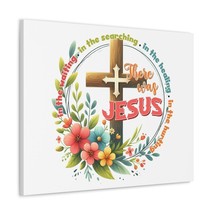  There Was Jesus Bible Verse Canvas Christian Wall Art Ready to  - £59.41 GBP+