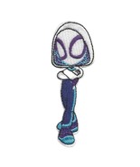 SPIDER-GWEN IRON ON PATCH 3.5&quot; Ghost Spider Colorful Superhero Embroider... - $6.78 CAD