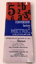 Vintage Conversion Factors Metric Calculator - Slide Rule Guide - © 1972 - $5.78