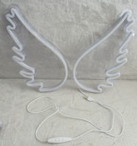 Angel Wings Wall Decor Neon Light Acrylic Plastic 13&quot; X 18&quot; Light Does Not Work - £9.27 GBP