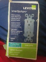 Leviton 7599-DGY SmartLockPro GRAY GFCI New Unused In Packaging - $13.85
