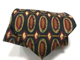 Robert Talbott Studio Nordstrom Silk Tie Geometric Hand Sewn 57 Inches Long - £7.08 GBP