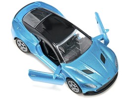 Aston Martin DBS Superleggera Blue Metallic with Black Top Diecast Model... - $31.49