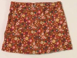 Gymboree Girls Size 4 Corduroy Floral Skirt Skort Mix N Match Fall Autum... - $11.99