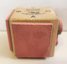 Stampers Anonymous &quot;Faces&quot; Creative Block #10 / 4 Sided 2&quot; Cube Vtg Rubber Stamp - £10.38 GBP