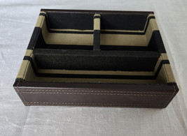Thomas O&#39;Brien Leather &amp; Canvas Accessories Jewelry/Phone + Caddy Tray - $376.73 MXN