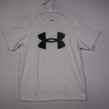 Under Armour Loose Fit Short Sleeve Shirt Youth Medium White tshirt casu... - $10.87