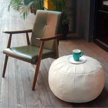 Round Ottoman , Morrocan handmade , Chair, Foot Stool , Foot Rest , Wedding Gift - £151.87 GBP