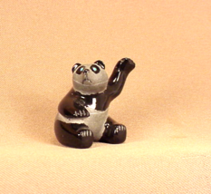 ZUNI Native American Pueblo Etched Sgraffito PANDA BEAR wave Bremette Ep... - £62.65 GBP