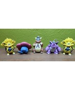 5 VTG 90s Burger King Pokémon Keychain Nidoking Vileplume Kangaskhan Ele... - $77.50 CAD