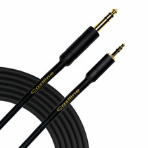 Castline Gold 1/4&quot; TRS to 3.5mm TRS Stereo Patch Cable Mogami 2549 - $275.87 MXN+