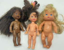 Lot Of Three Mattel Barbie Toddlers Babies Kelly 1994 &amp; 1976 Vintage - £7.43 GBP