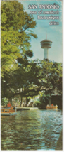 SAN ANTONIO One of America's Four Unique Cities 1980's Travel/Tourism Br... - $8.99