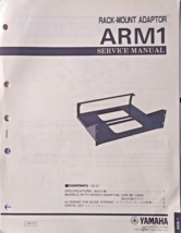 Yamaha ARM1 Rack Mount Adapter Unit Original Service Manual, Schematics,... - $14.84