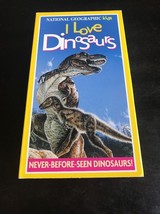 National Geographic Enfants - I Love Dinosaures (VHS, 2000) Vidéo Bande - $12.17