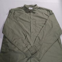 Old Navy Men's Cotton Blend Snap Button Green Lightweight Long Sleeve Shirt XL image 13